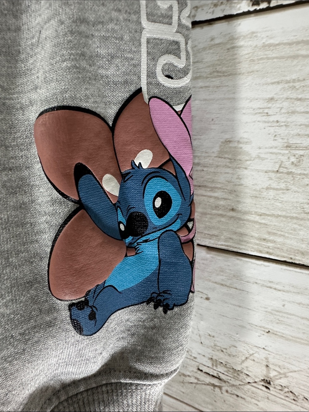 Disney Lilo & Stitch "Surf's Up Hawaii" Full Zip Graphic Hoodie Gray Large 12-14 - Picture 7 of 16